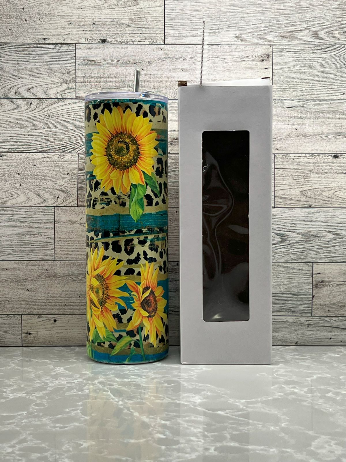 30oz Stainless Steel Tumbler "Sunflower"