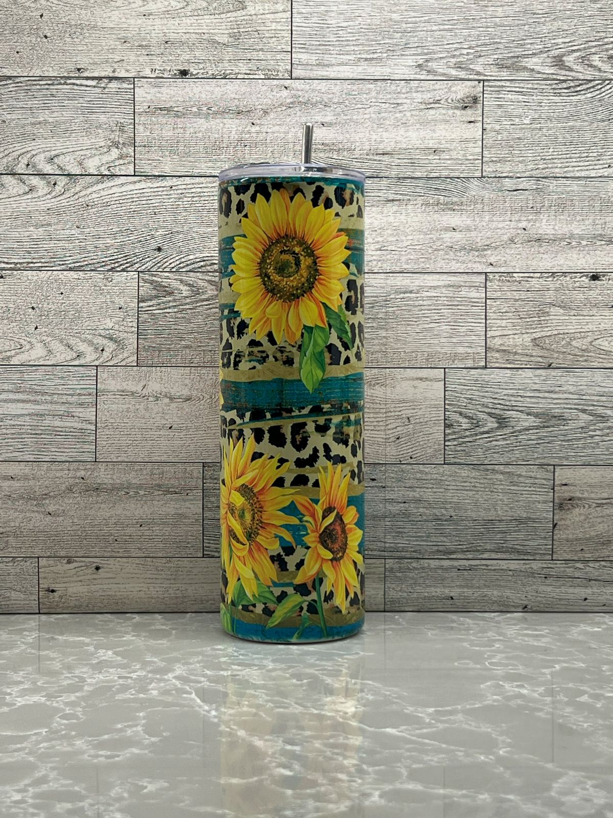 30oz Stainless Steel Tumbler "Sunflower"