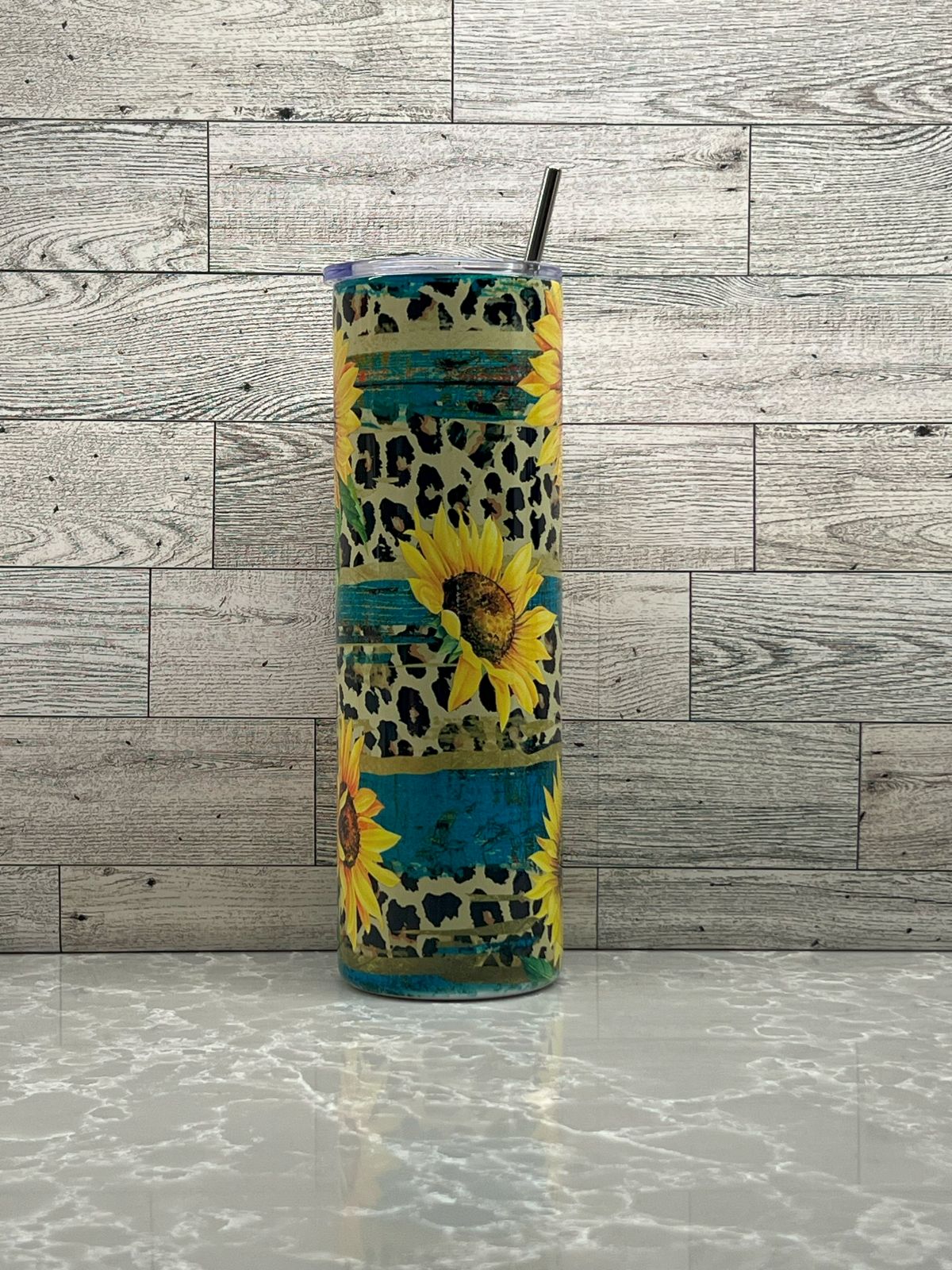 30oz Stainless Steel Tumbler "Sunflower"
