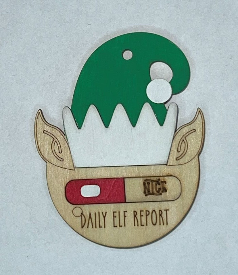Elf Naughty & Nice Ornament
