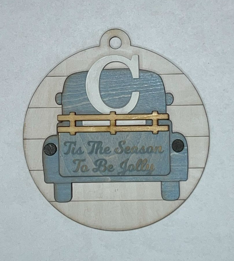 Interchangeable Truck Christmas Ornament