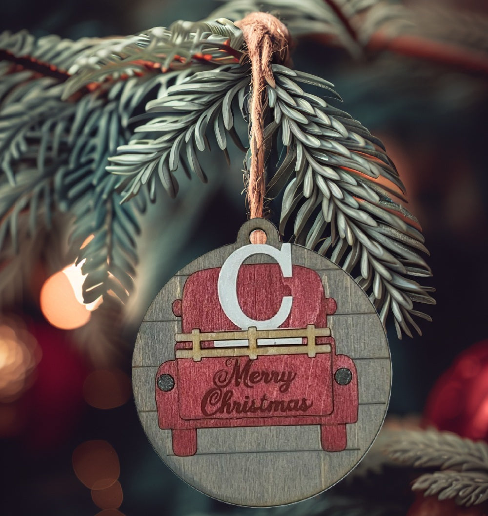Interchangeable Truck Christmas Ornament