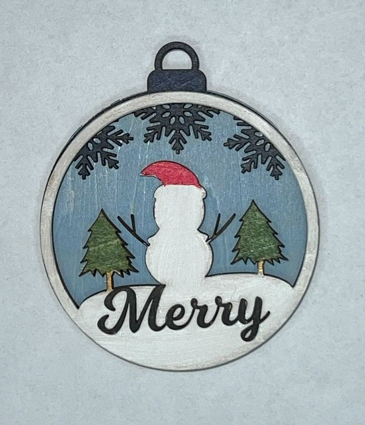 Multilayered Christmas Ornament - 1833