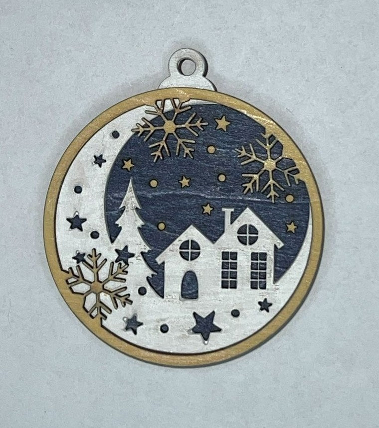 Multilayered Christmas Ornament -1882