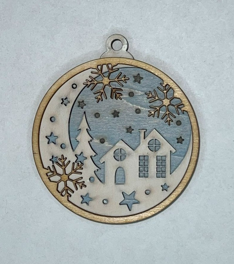 Multilayered Christmas Ornament -1883
