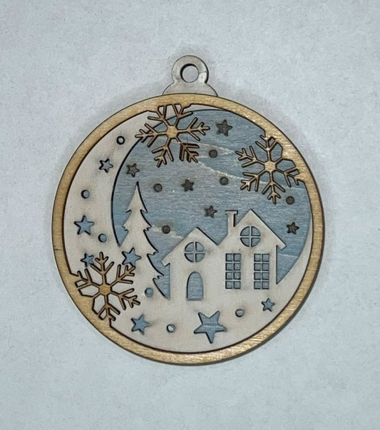 Multilayered Christmas Ornament -1883