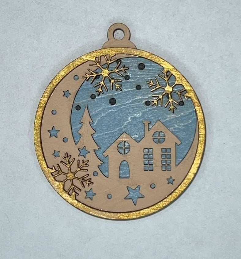 Multilayered Christmas Ornament -1884