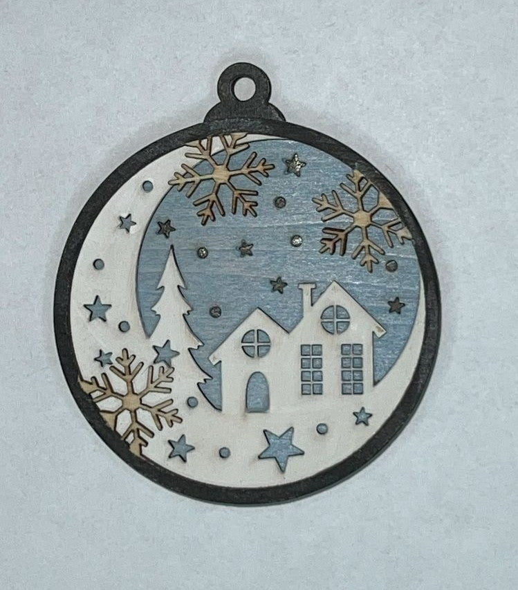 Multilayered Christmas Ornament -1892