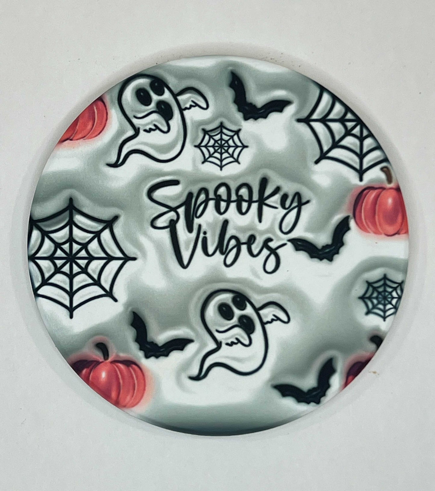 4" Round Ceramic Coaster - Holiday Theme