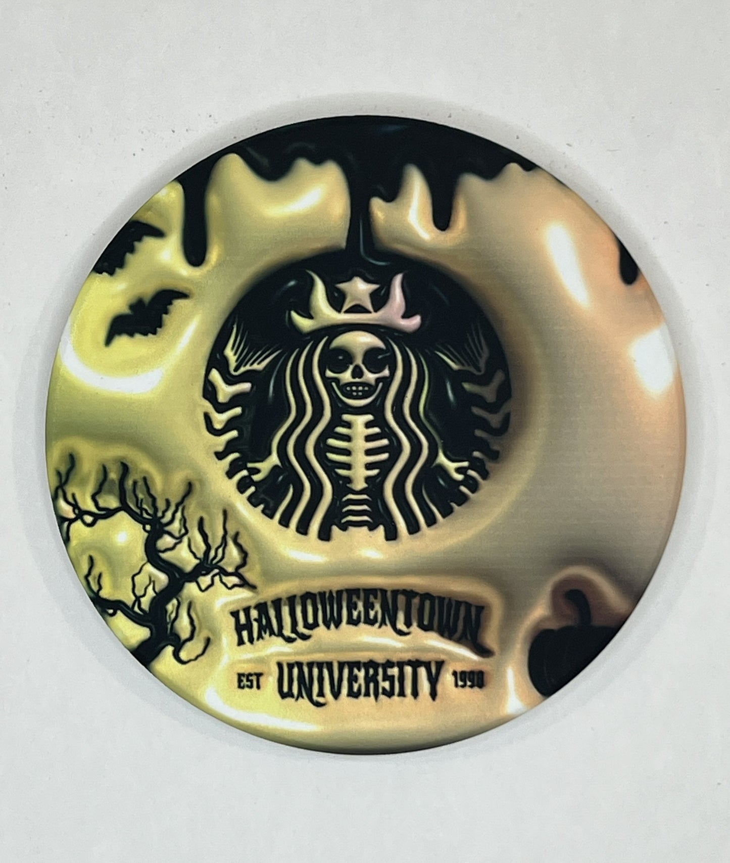 4" Round Ceramic Coaster - Holiday Theme