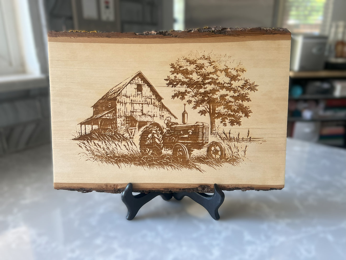 Live Edge Display "Farm Tractor"