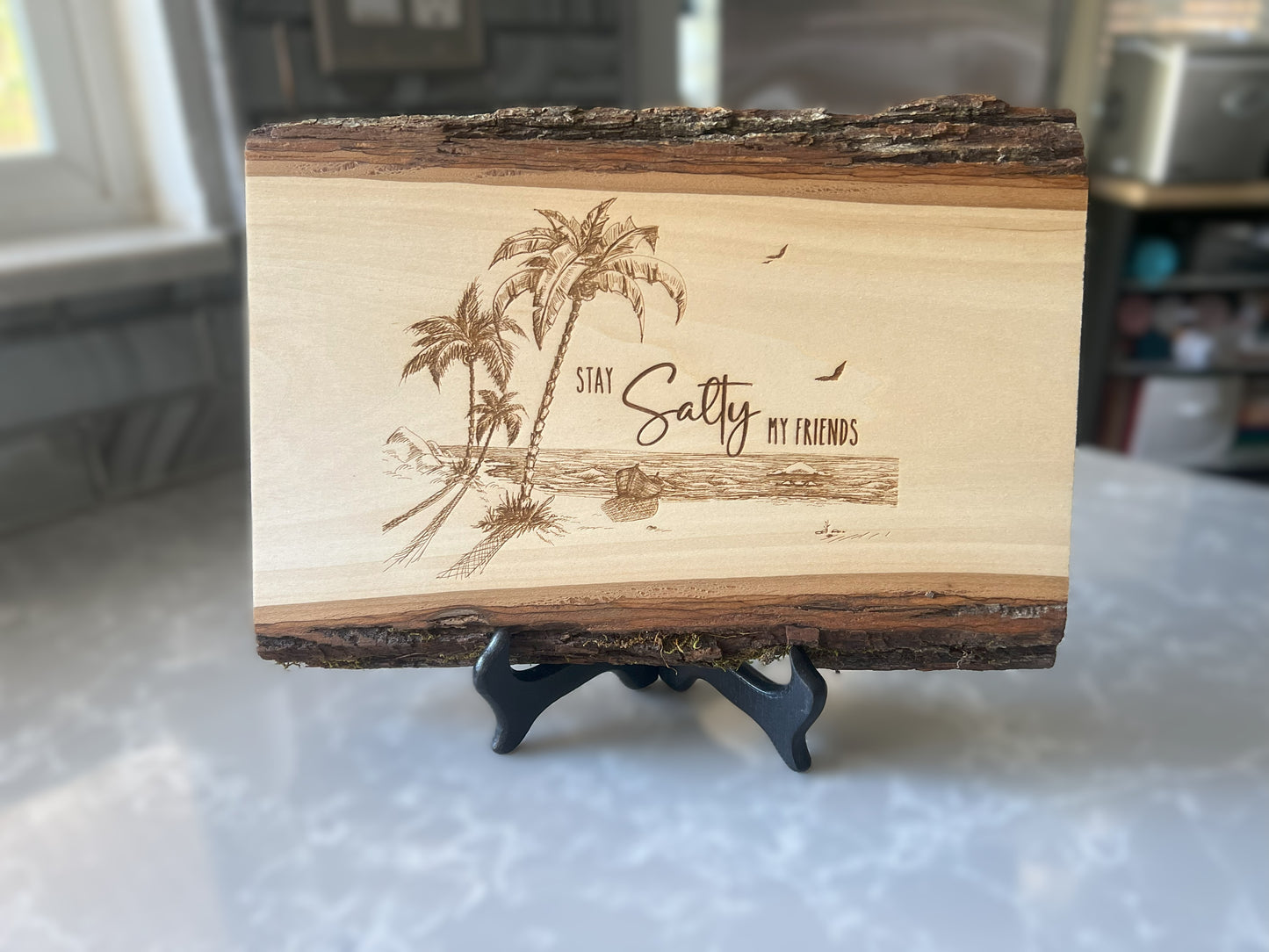 Live Edge Display "Stay Salty"