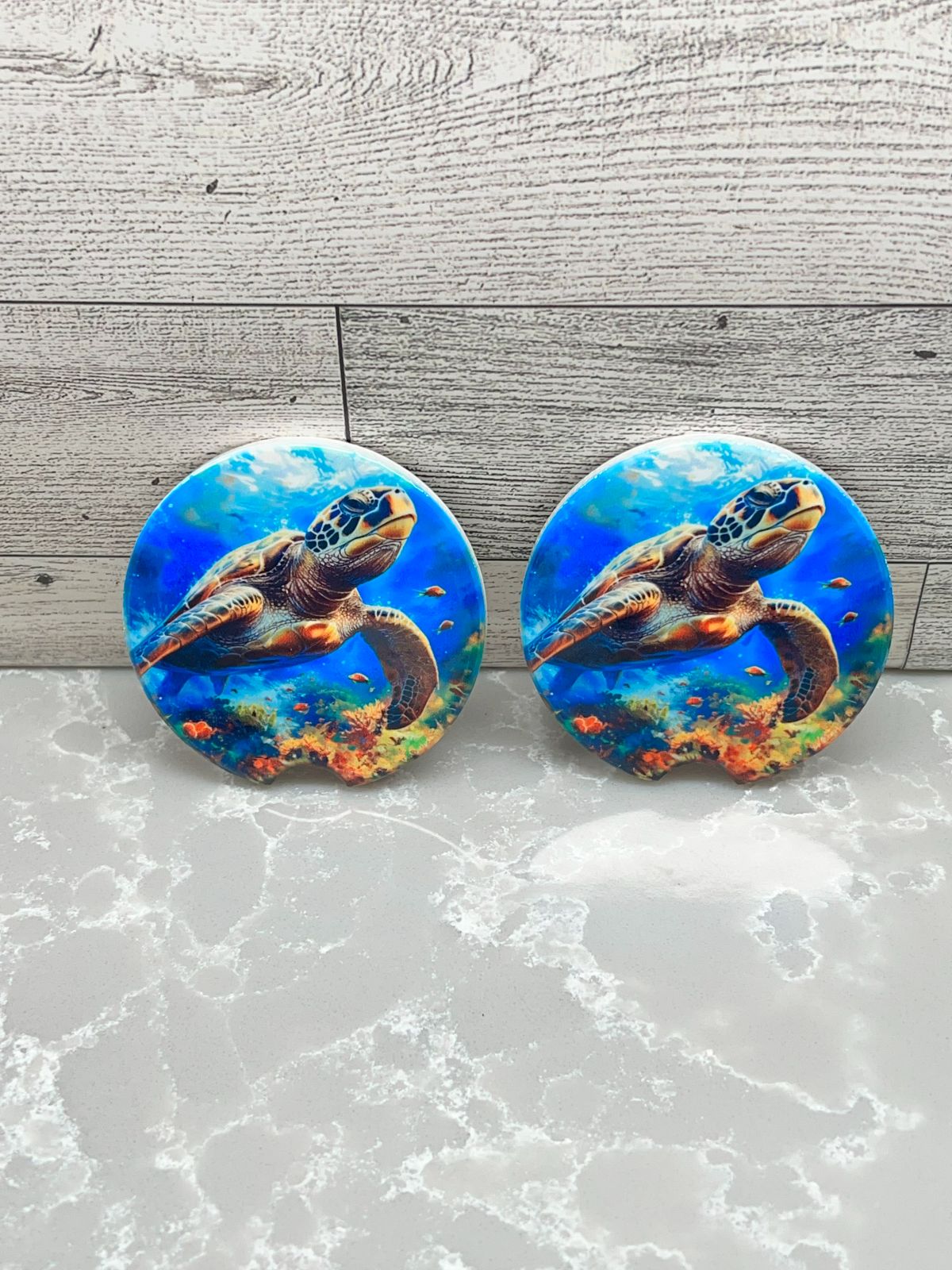 Ceramic Car Coaster "Turtle"