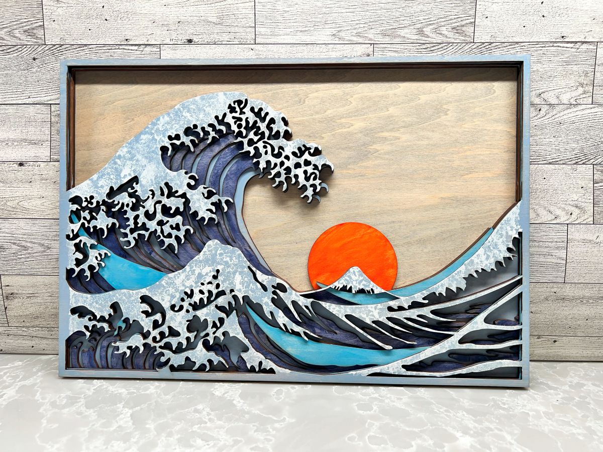 Multilayer Wave Artwork