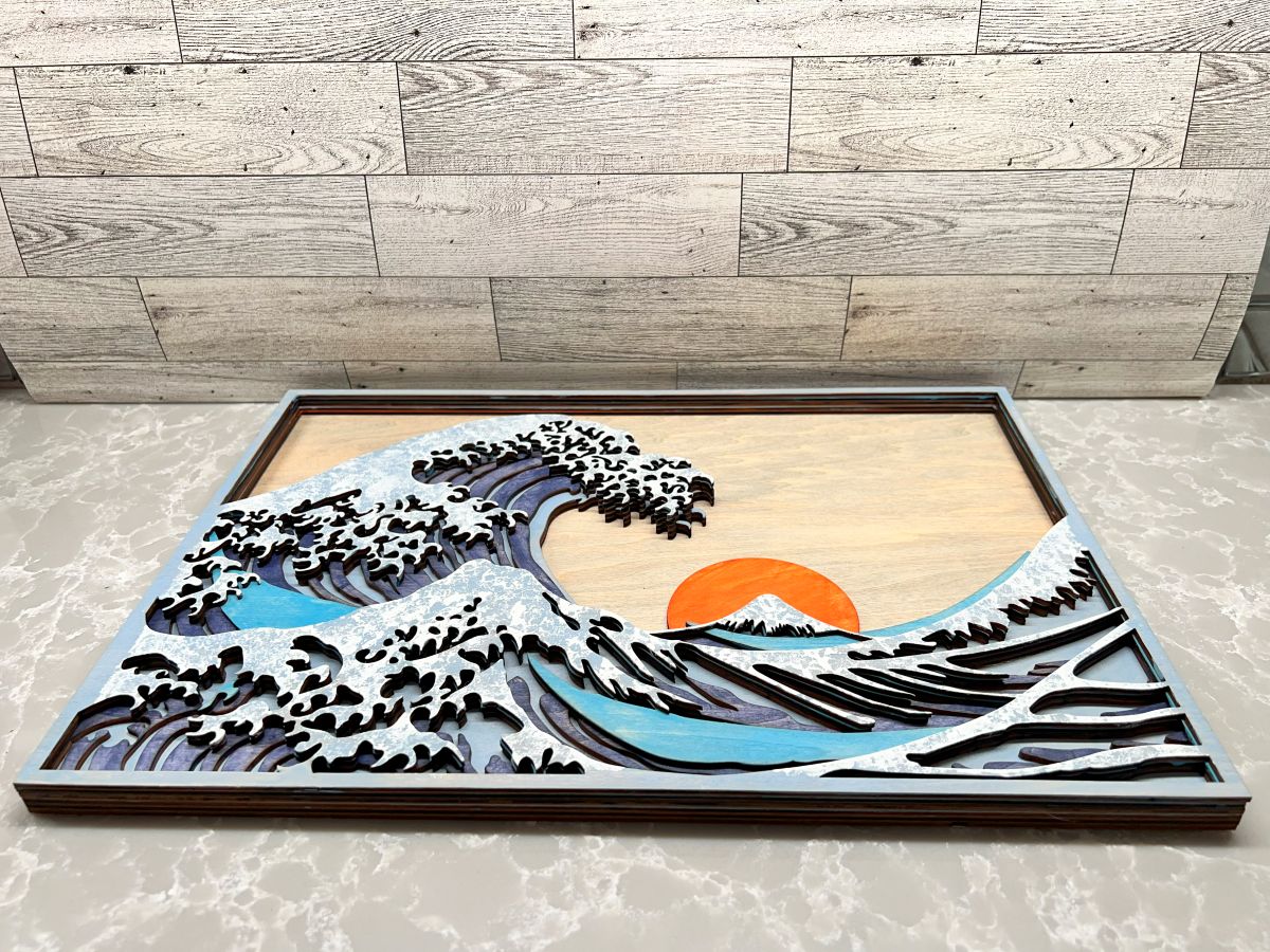 Multilayer Wave Artwork