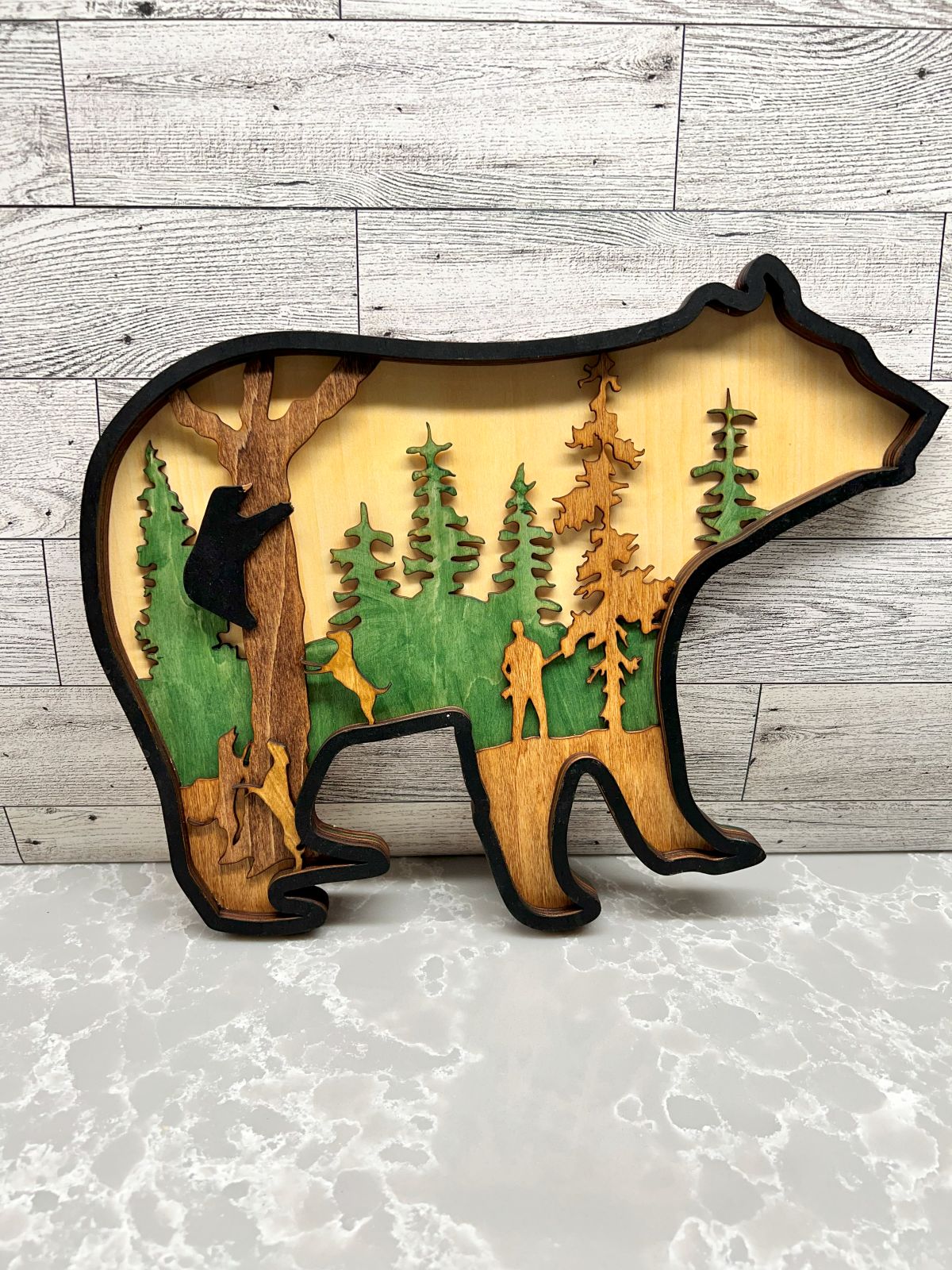 Multilayer Bear Artwork
