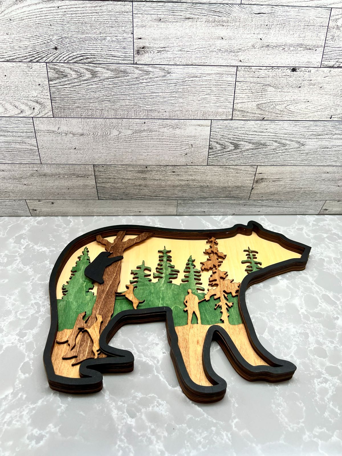 Multilayer Bear Artwork