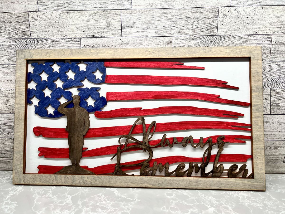 Multilayer Military Remembrance Flag