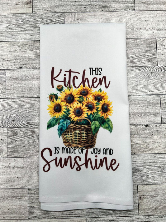 Tea Towel "This Kitchen Is Made of Joy and Sunshine