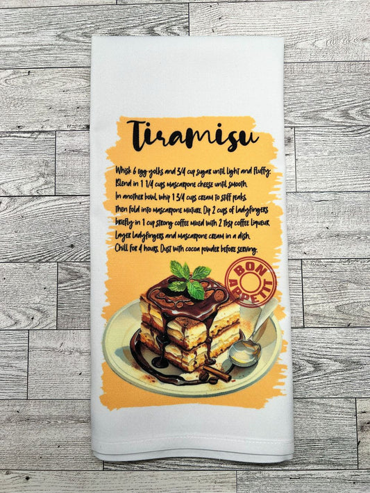 Tea Towel "Tiramisu Recipe"