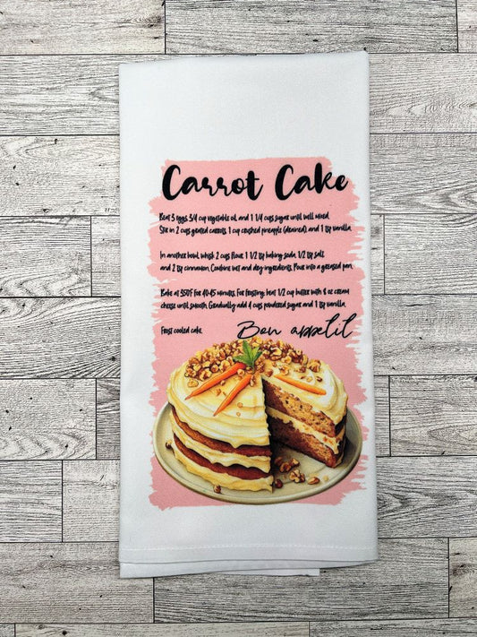 Tea Towel "Carrot Cake Recipe"