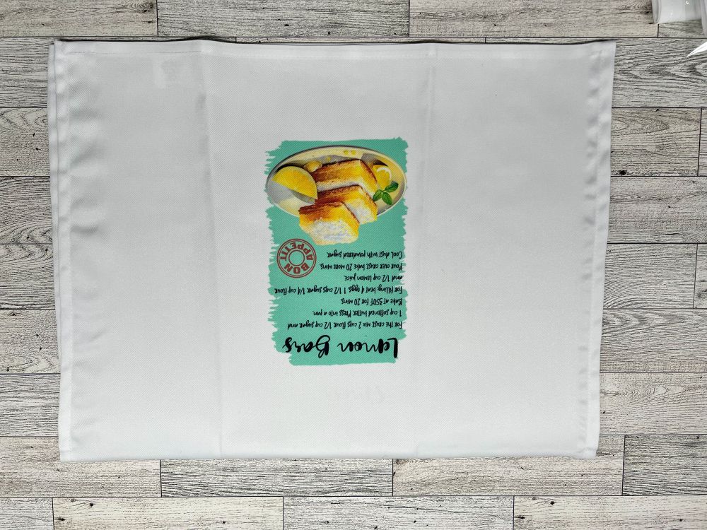 Tea Towel "Lemon Bar Recipe"