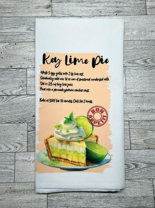 Tea Towel "Key lime Pie Recipe"