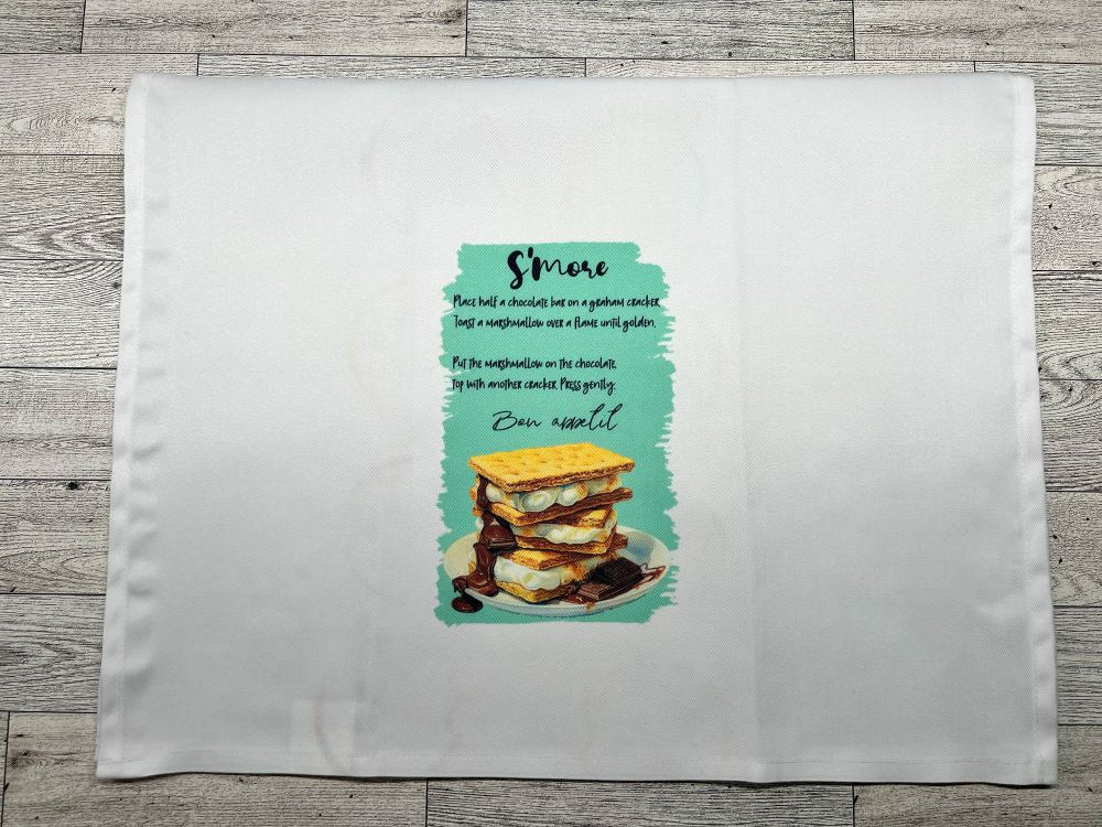 Tea Towel "S'mores Recipe"
