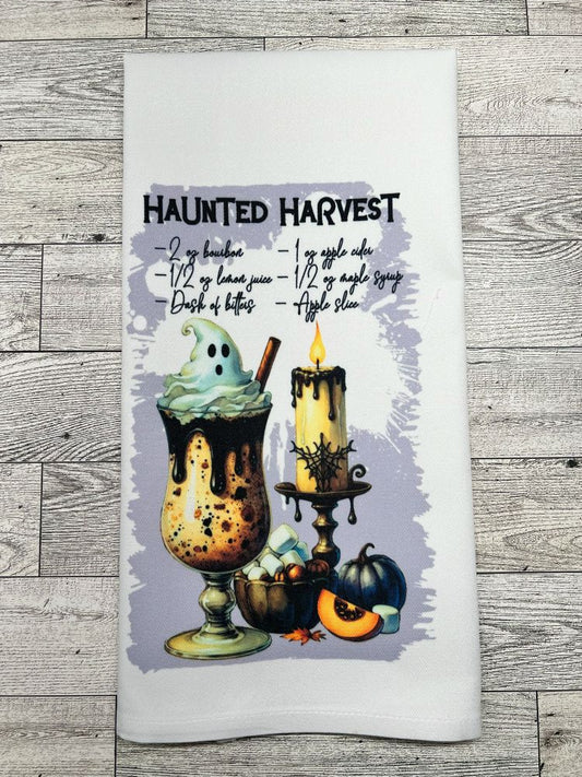 Tea Towel "Haunted Harvest Recipe"