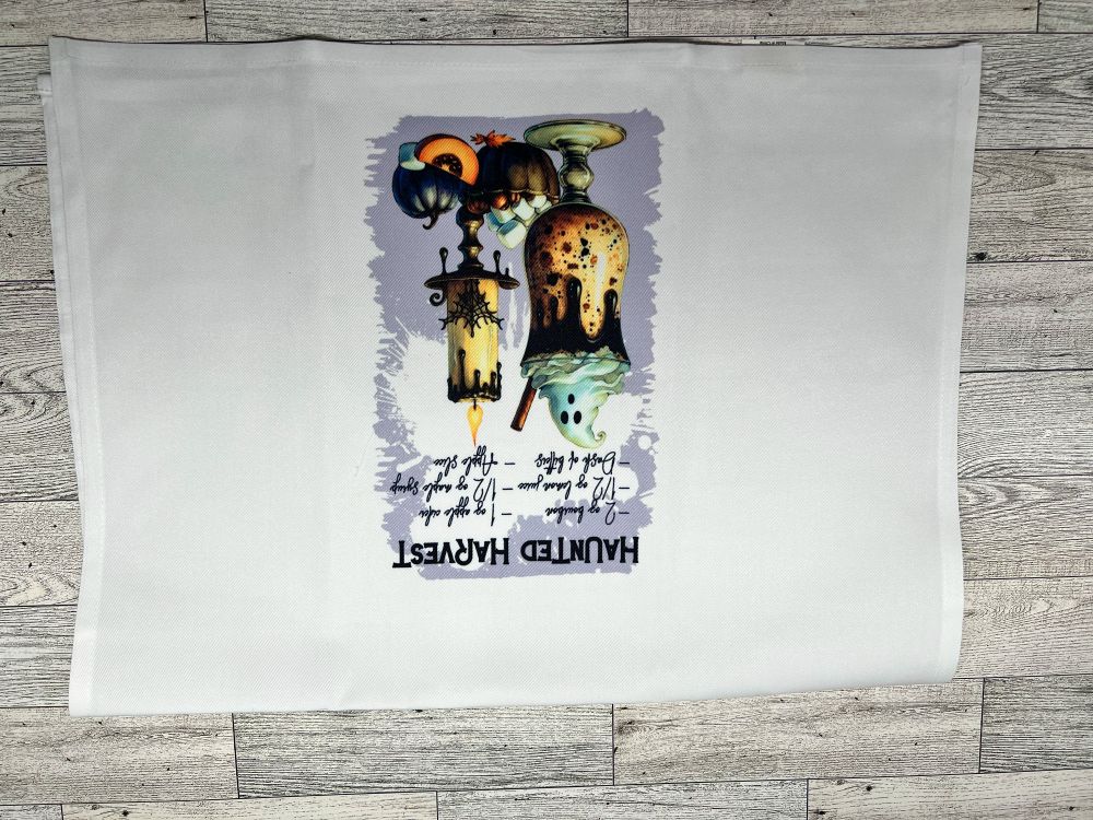 Tea Towel "Haunted Harvest Recipe"