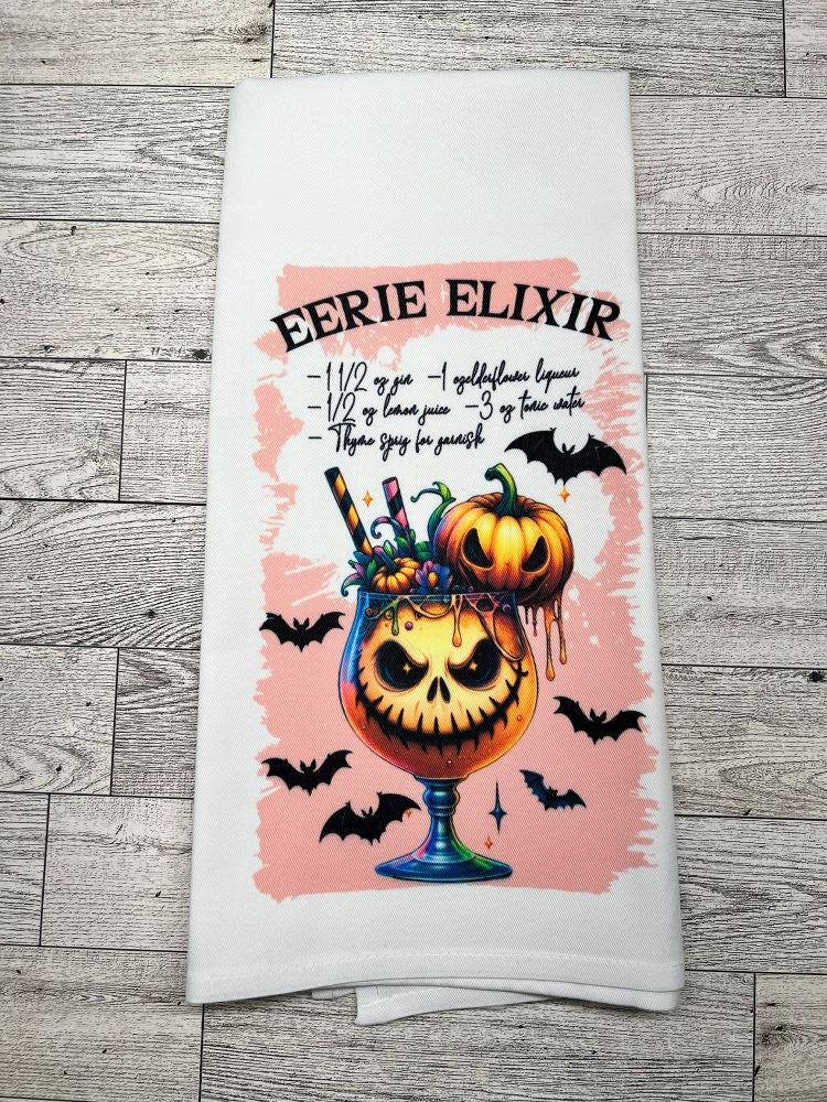 Tea Towel "Eerie Elixir Recipe"