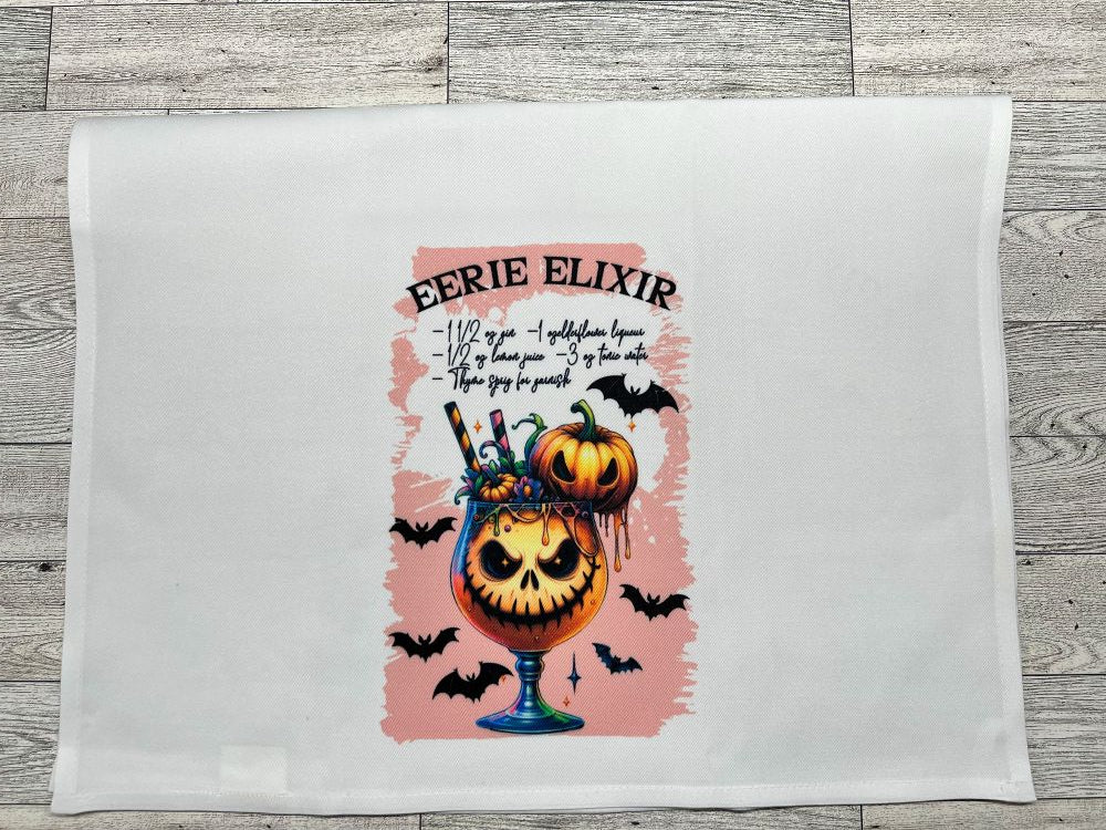 Tea Towel "Eerie Elixir Recipe"