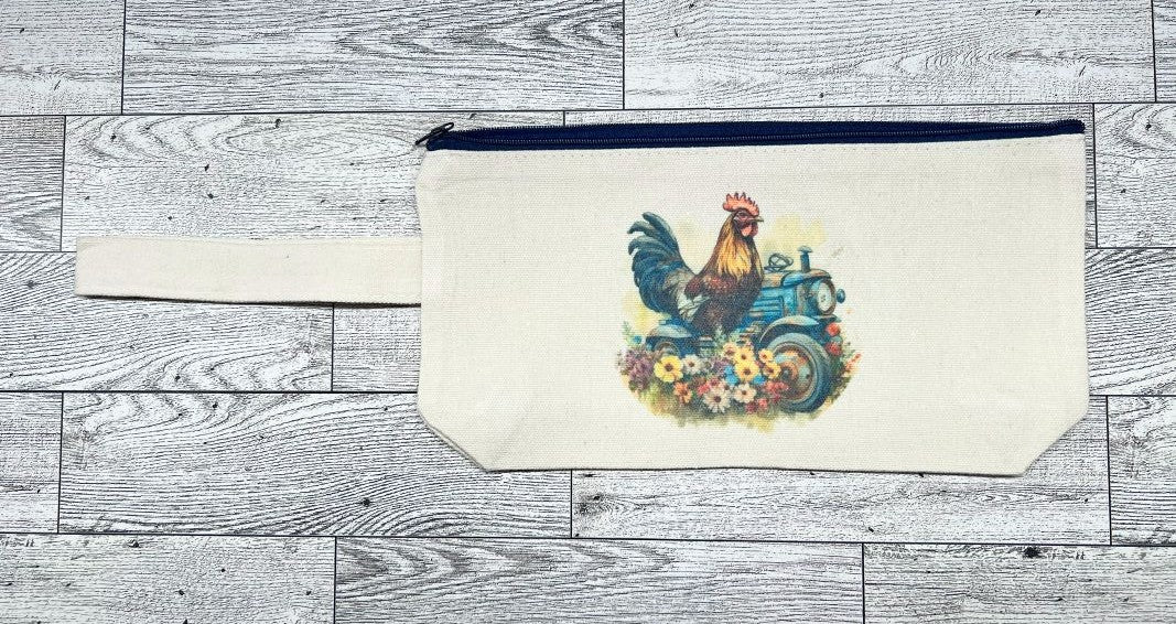 Chicken Tractor Canvas Handbag