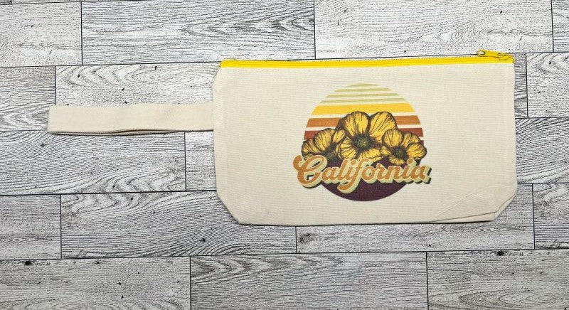 California Poppy Canvas Handbag