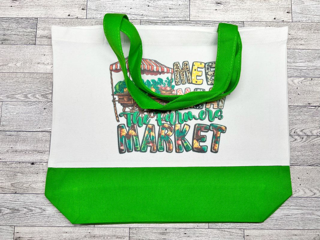 Canva Tote Bag "Meet Meat at the Market"