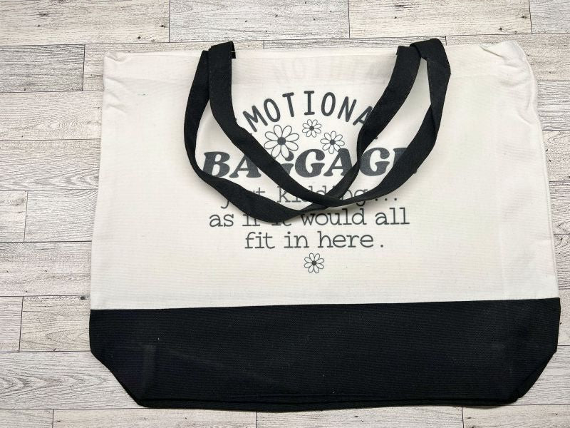 Canvas Tote "Emotional Baggage"