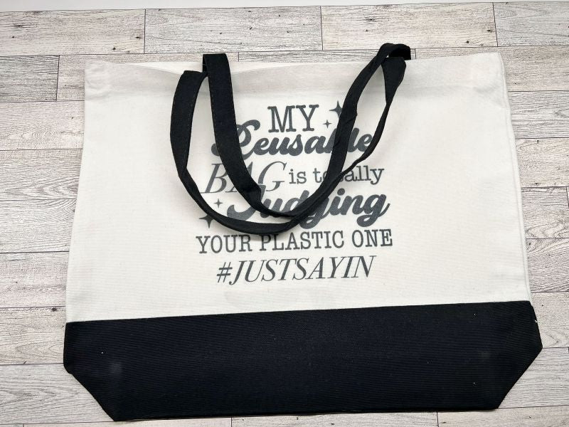 Canvas Tote "My Reuseable Bag"