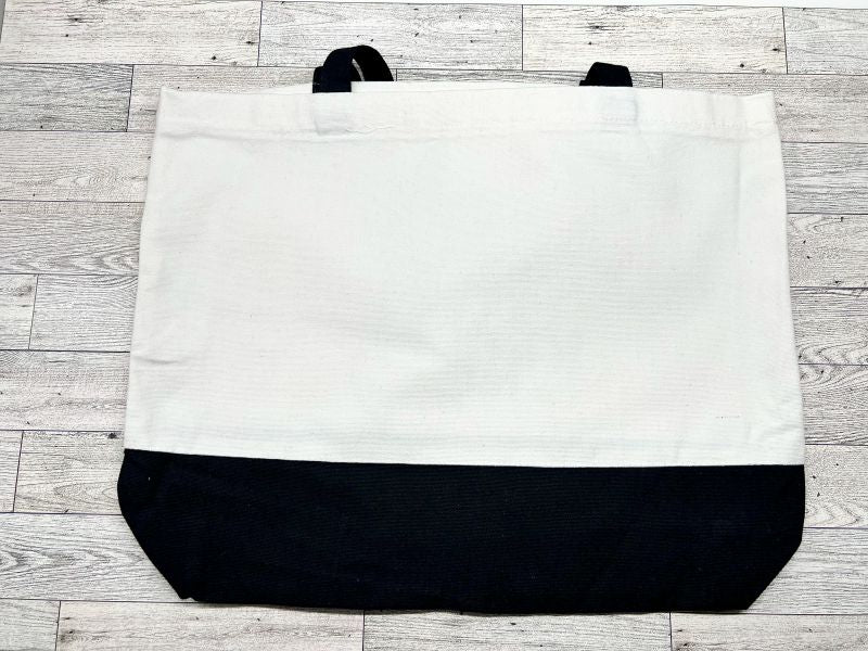 Canvas Tote "Some Groceries Mostly Wine"