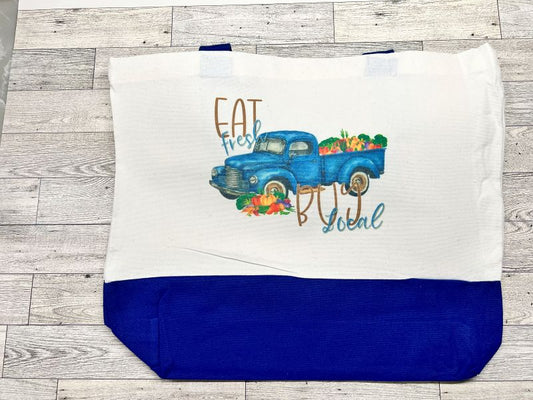 Canvas Tote "Eat Fresh Buy Local"