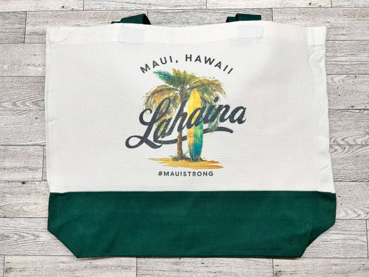 Canvas Tote "Maui Hawaii Lahaina"