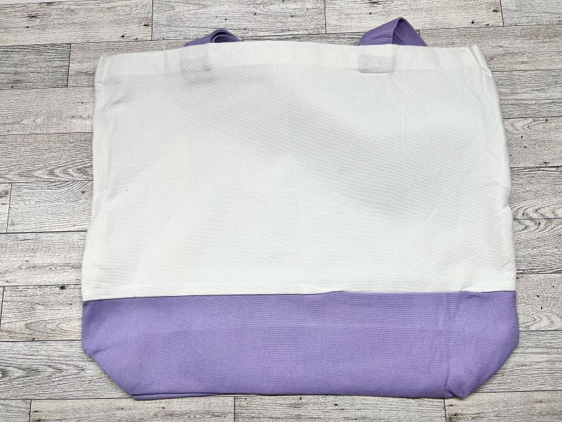 Canvas Tote "Paris Street View purple"