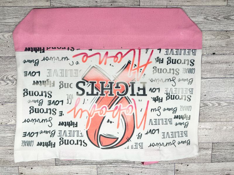 Canvas Tote "Nobody fights Alone"
