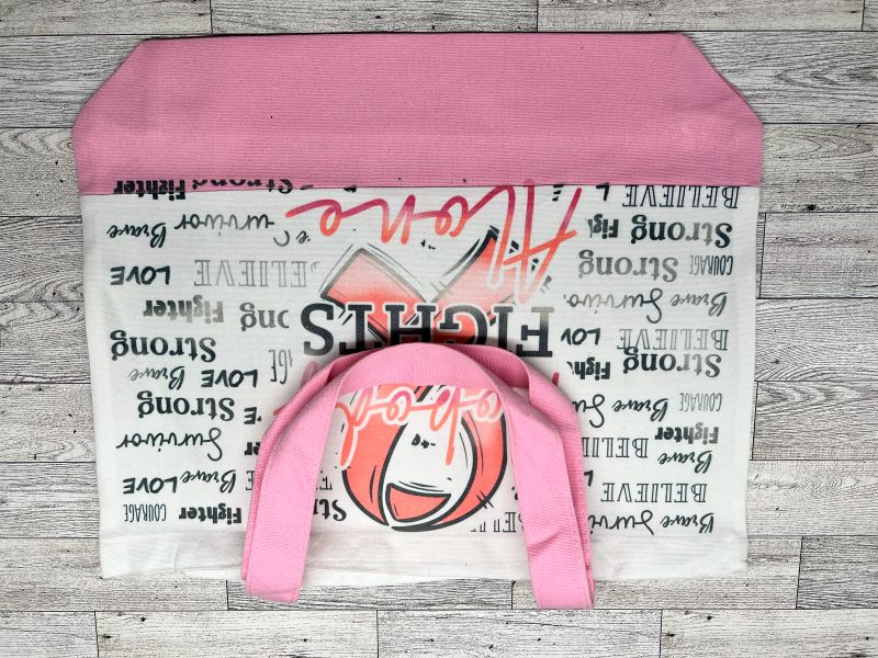 Canvas Tote "Nobody fights Alone"