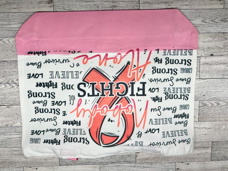Canvas Tote "Nobody fights Alone"