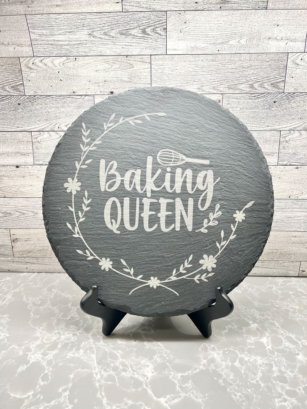 Slate Charcuterie Board "Baking Queen"