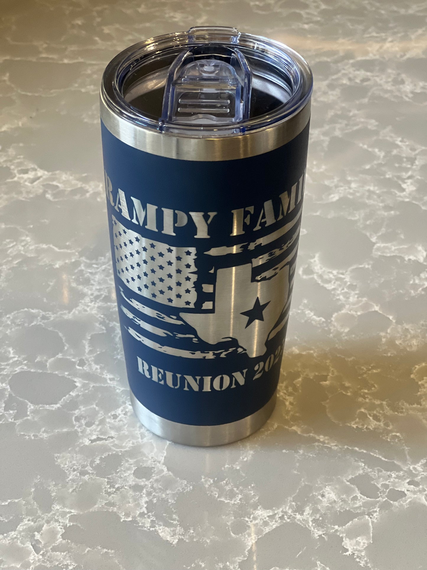 Personalized 20oz Engraved Tumbler for Family