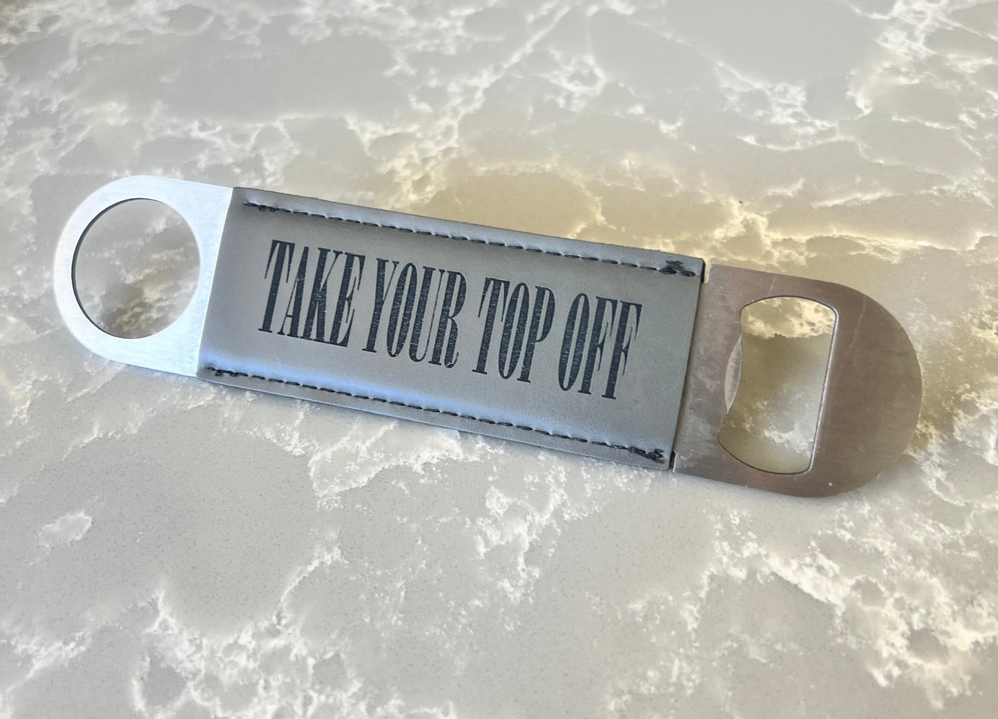 Leatherette Bottle Opener - Flint