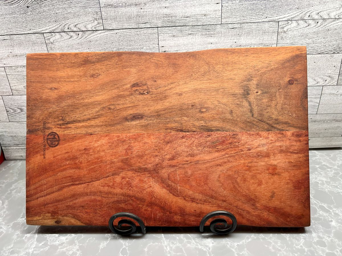 Live Edge Acacia Trout Serving Board