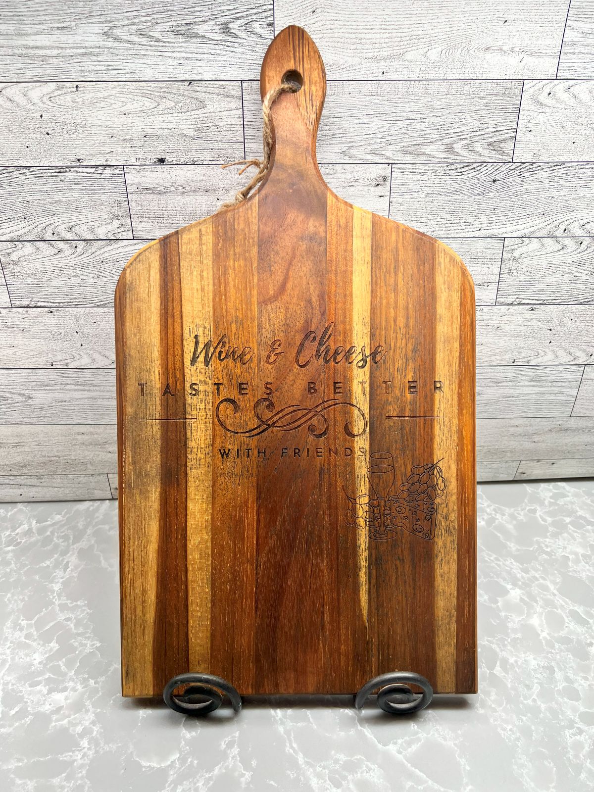 Wine & Cheese Cutting Board