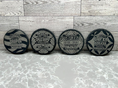 Round Slate Coasters